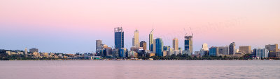 Perth and the Swan River at Sunrise, 28th January 2015