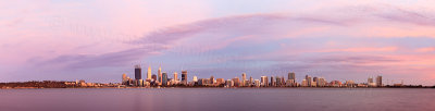Perth and the Swan River at Sunrise, 31st January 2015