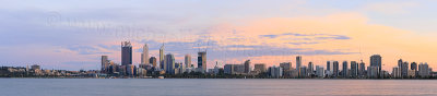 Perth and the Swan River at Sunrise, 11th February 2015