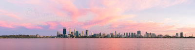 Perth and the Swan River at Sunrise, 16th February 2015