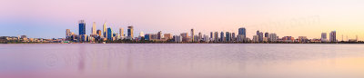 Perth and the Swan River at Sunrise, 21st February 2015