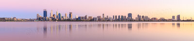 Perth and the Swan River at Sunrise, 22nd February 2015