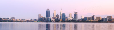 Perth and the Swan River at Sunrise, 25th February 2015