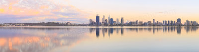 Perth and the Swan River at Sunrise, 26th February 2015