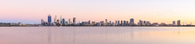 Perth and the Swan River at Sunrise, 10th March 2015