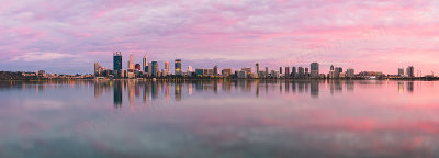 Perth and the Swan River at Sunrise, 13th March 2015