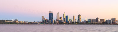 Perth and the Swan River at Sunrise, 26th March 2015