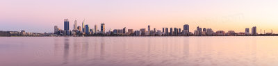 Perth and the Swan River at Sunrise, 29th March 2015