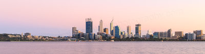 Perth and the Swan River at Sunrise, 2nd April 2015