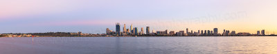 Perth and the Swan River at Sunrise, 3rd April 2015