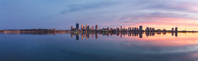 Perth and the Swan River at Sunrise, 4th April 2015