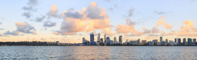 Perth and the Swan River at Sunrise, 11th April 2015