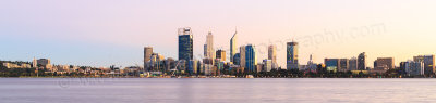 Perth and the Swan River at Sunrise, 20th April 2015
