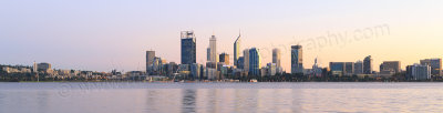 Perth and the Swan River at Sunrise, 21st April 2015