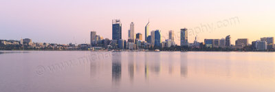 Perth and the Swan River at Sunrise, 22nd April 2015