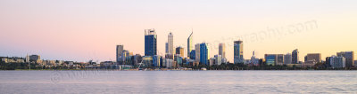 Perth and the Swan River at Sunrise, 26th April 2015