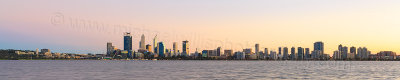 Perth and the Swan River at Sunrise, 28th April 2015