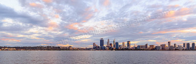 Perth and the Swan River at Sunrise, 30th April 2015