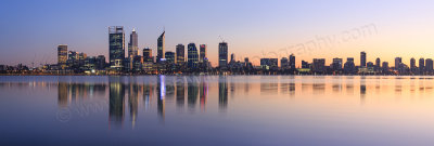 Perth and the Swan River at Sunrise, 6th May 2015