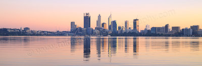 Perth and the Swan River at Sunrise, 8th May 2015