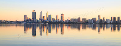 Perth and the Swan River at Sunrise, 10th May 2015