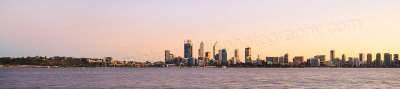 Perth and the Swan River at Sunrise, 13th May 2015