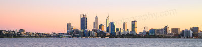 Perth and the Swan River at Sunrise, 14th May 2015