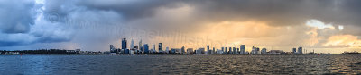 Perth and the Swan River at Sunrise, 17th May 2015