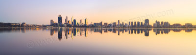 Perth and the Swan River at Sunrise, 31st May 2015