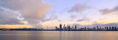 Perth and the Swan River at Sunrise, 6th June 2015