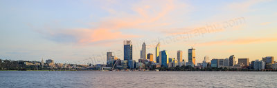 Perth and the Swan River at Sunrise, 9th June 2015