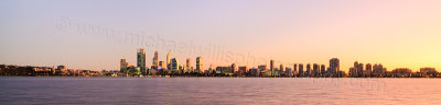 Perth and the Swan River at Sunrise, 11th June 2015