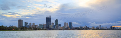 Perth and the Swan River at Sunrise, 18th June 2015