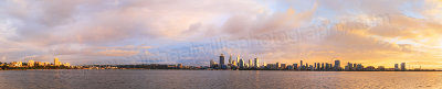 Perth and the Swan River at Sunrise, 19th June 2015