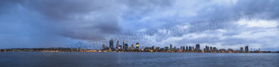 Perth and the Swan River at Sunrise, 21st June 2015