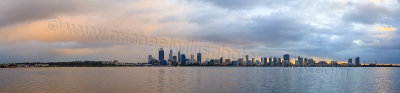 Perth and the Swan River at Sunrise, 7th July 2015