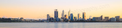 Perth and the Swan River at Sunrise, 8th July 2015