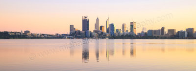 Perth and the Swan River at Sunrise, 12th July 2015