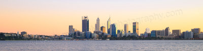 Perth and the Swan River at Sunrise, 15th July 2015