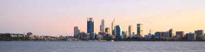 Perth and the Swan River at Sunrise, 16th July 2015