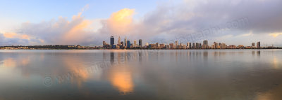 Perth and the Swan River at Sunrise, 21st July 2015