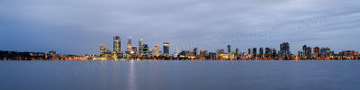 Perth and the Swan River at Sunrise, 28th July 2015