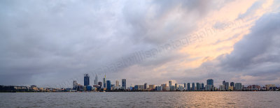 Perth and the Swan River at Sunrise, 31st July 2015