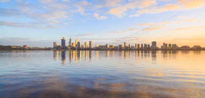 Perth and the Swan River at Sunrise, 11th August 2015