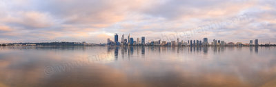 Perth and the Swan River at Sunrise, 13th August 2015