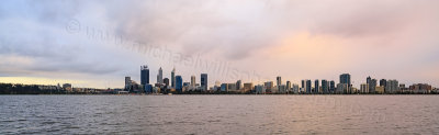 Perth and the Swan River at Sunrise, 19th August 2015
