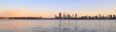 Perth and the Swan River at Sunrise, 28th August 2015