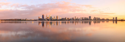 Perth and the Swan River at Sunrise, 1st September 2015