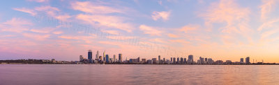 Perth and the Swan River at Sunrise, 8th September 2015