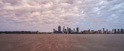 Perth and the Swan River at Sunrise, 10th September 2015